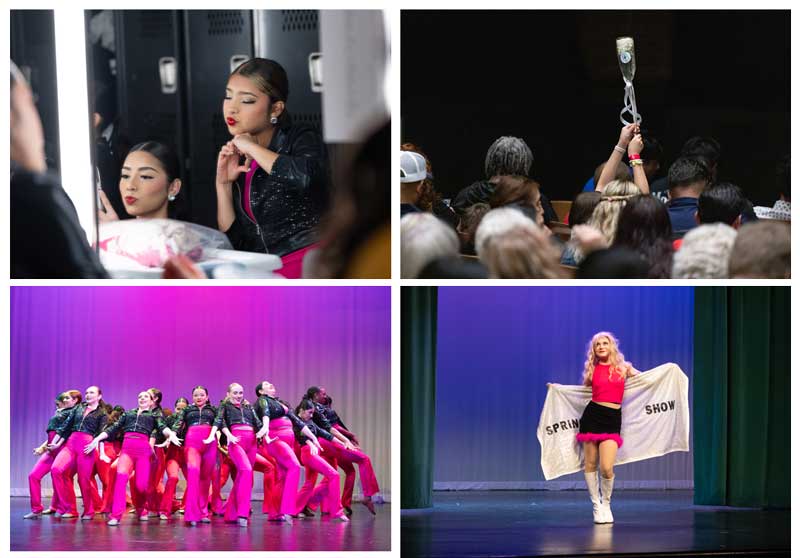 Dance photography highlights: final makeup touches, crowd anticipation, and bold stage moments from spring show.