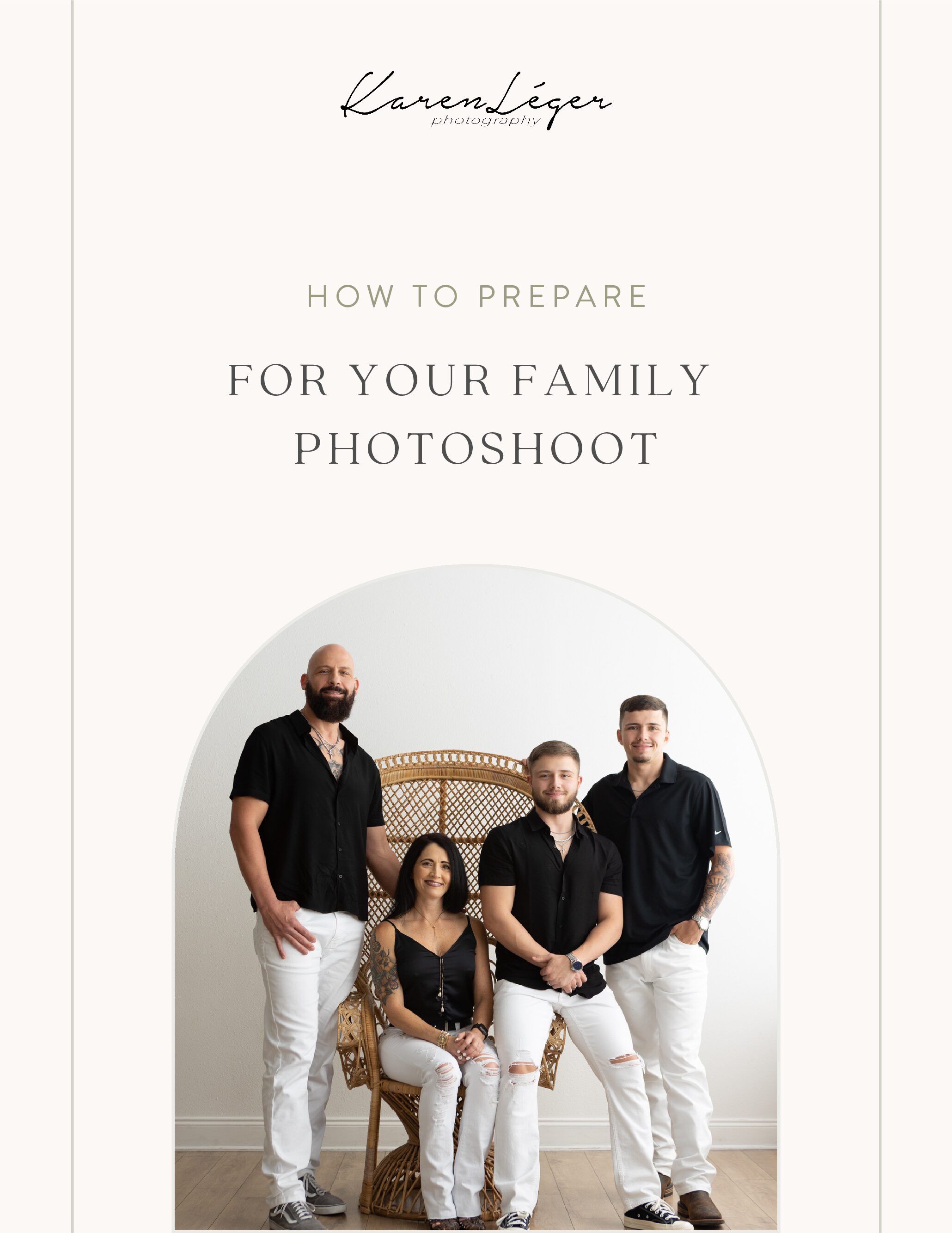 Family session portrait guide