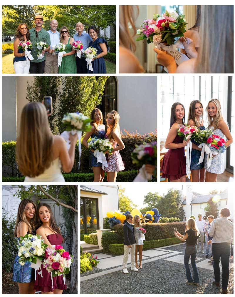 Highland Park Sophomore Homecoming group portrait in Dallas · Highland Park HOCO couples photographed before the Homecoming dance · Sophomore girls with floral dresses and Homecoming bouquets in Highland Park Dallas · Dallas Homecoming portraits of sophomore boys wearing boutonnieres · Parents and teens photographed before Highland Park Homecoming 2026